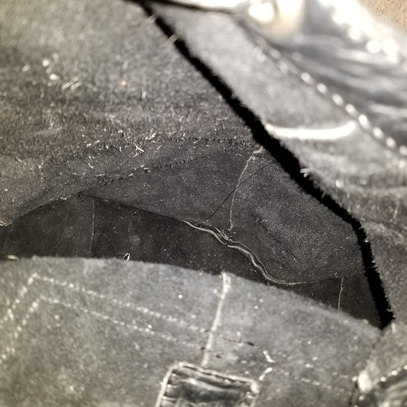 b8,219 Simon Backpack Black Leather Bag Tote Purse - Picture 6 of 8